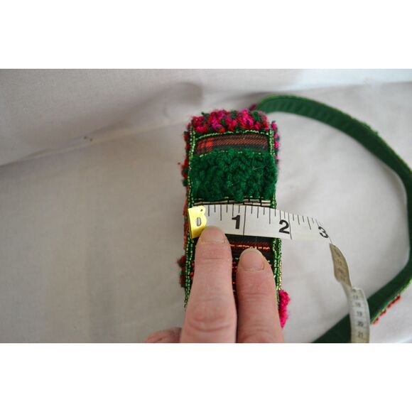 Anthropologie The Fiona Beaded Bag Holiday Plaid Edition - Picture 16 of 16